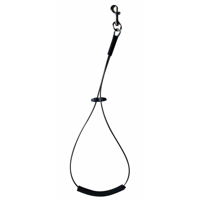 Halsschlaufe, Kunststoff mit Stahlkern, schwarz, medium 45 cm