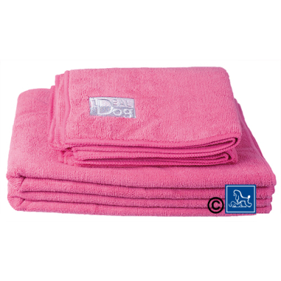 Trockentcher, 60 x 100 cm, Mikrofaser, pink, 2er Pack