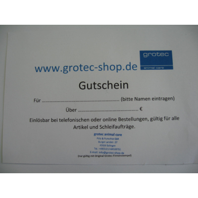 grotec Geschenk - Gutschein, über 75 Euro