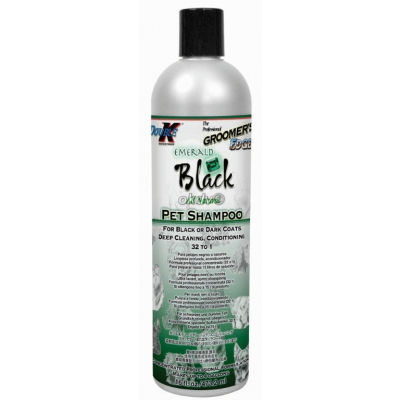 Hundeshampoo Double K Emerald Black, für schwarze und dunkle Hunde, 473 ml