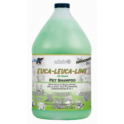 Hundeshampoo Double K Euca Leuca Lime, antiparisitär, 3,8 L