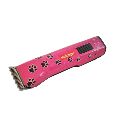 Heiniger Saphir Akku Schermaschine, Limited Edition Pink Paws, Komplettset