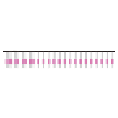 Utsumi U&U Wide Quarter Pink Line Comb 23 cm